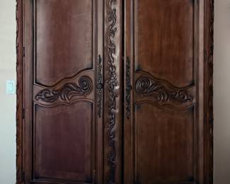 Tons of storage in this gorgeous armoire. 