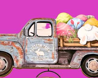 Cotton Tail Truck Easter decor