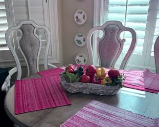 Modern dining table with 6 chairs