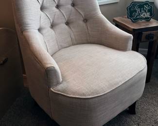 Modern white armchairs 