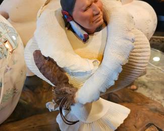 Native American decorative statues