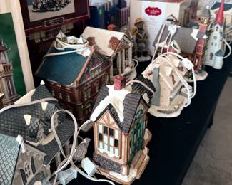 Collectible light up Christmas town decor