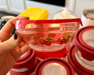 Cherry food saving containers