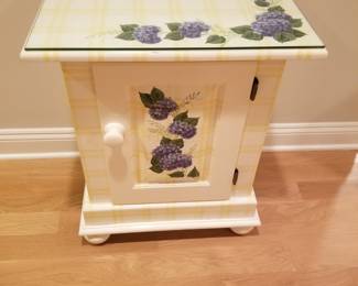 Painted cupboard table