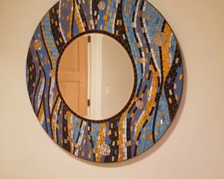 Mosaic wall mirror