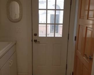 Entry door - interior view