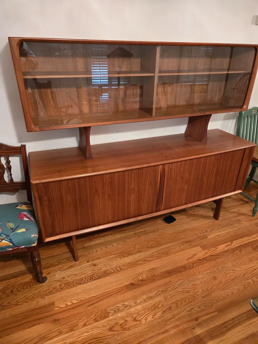 Mid Century Modern teakwood china cabinet