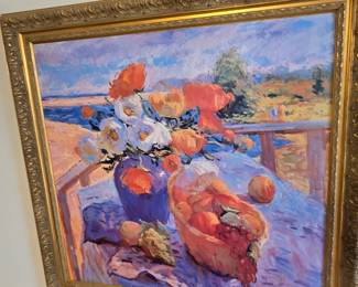Oil on board painting