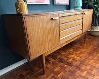 MCM Grained Teak Sideboard by White & Newton