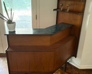 MCM Minimalist Two Tone Dry Bar / Room Divider