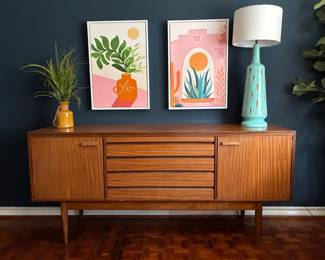 MCM Grained Teak Sideboard by White & Newton