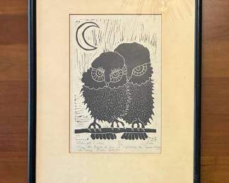 Jonathan Gibbs Wood Engraving - "Midnight Lovers" 2/12