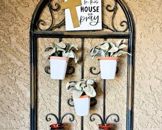Hanging outdoor wall decor