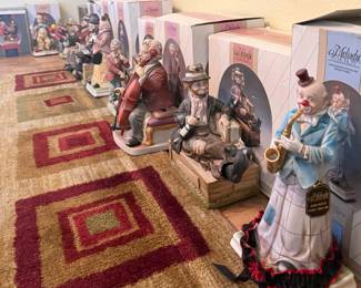 Collectible clown statues