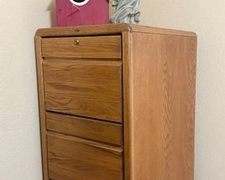Wood file cabinet