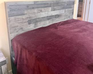 Queen bed frame and mattress