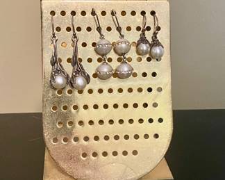 925 (sterling) Pearl earrings