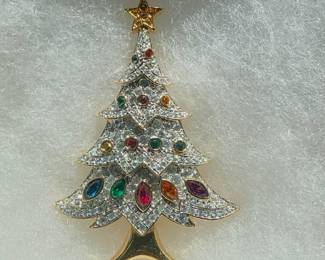 SWAROVSKI Christmas Tree Pin