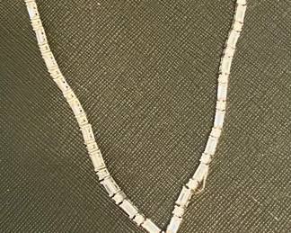 Sterling silver CZ necklace