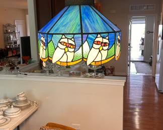 Stain Glass owl lamp