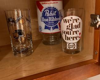 Pabst , blue ribbon and Pepsi