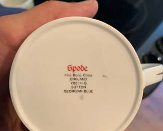 Spode fine Bone China England Georgian Blue