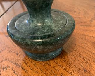 #104	Green marble mortar and pestle 4x4	 $30.00 
