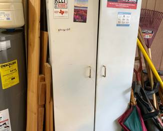 #48	Metal 2 Door Cabinet w/4 shelves - 24x12x64	 $45.00 

