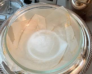 #123	Gorham 3 piece silver plate casserole set 	 $25.00 
