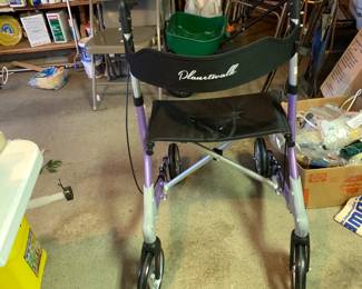 #55	Planet Walk 4 wheel Rollator Walker Slip Rubber Wheels - 18" Wheels	 $40.00 
