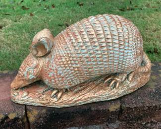 #89	concrete painted armadillo 15 long 	 $40.00 
