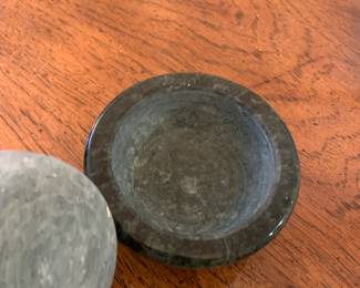 #104	Green marble mortar and pestle 4x4	 $30.00 
