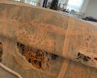 #14	Hooked Rug of Leopards - 82x8'	 $120.00 
