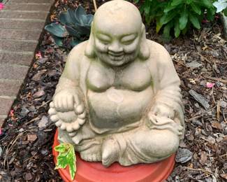 #74	ceramic Buda 11 tall	 $25.00 
