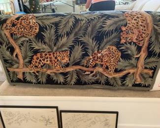 #14	Hooked Rug of Leopards - 82x8'	 $120.00 
