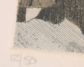 #148	signed and number water color of family skiing	 $30.00 
