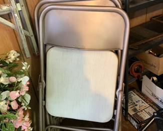 #59	Set of 4 Samsonite Padded Chairs 	 $40.00 
