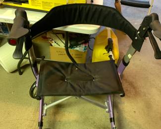 #55	Planet Walk 4 wheel Rollator Walker Slip Rubber Wheels - 18" Wheels	 $40.00 
