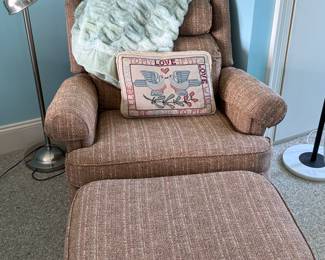 Recliner with ottoman