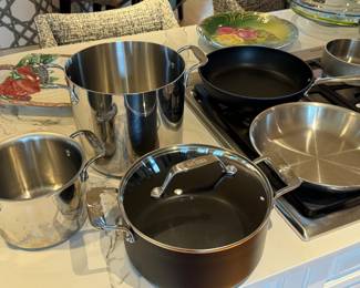 All-Clad pots and pans
