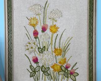 Needlepoint wall decor