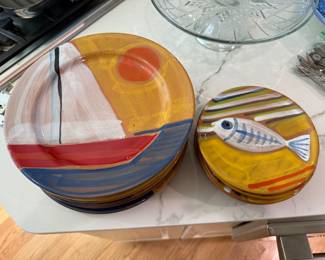 Vietri dinner plates and salad plates