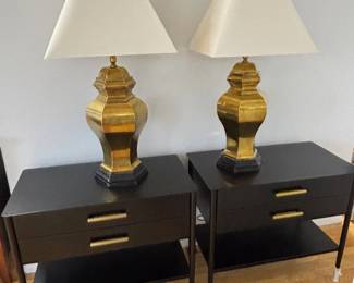 1230A WIlliam Sonoma End Tables Nightstands Lamps