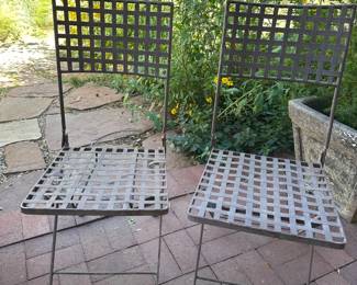 1226 Outdoor Wrought Iron Chairs