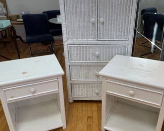 1230A Cotteage End Tables Wicker Dresser