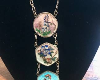 sterling enamel necklace