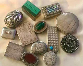 sterling trinket boxes