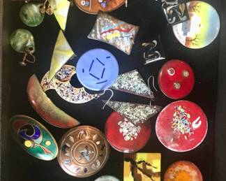 some of the enameled copper pieces