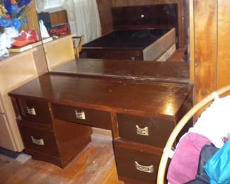 Matching dresser and mirror