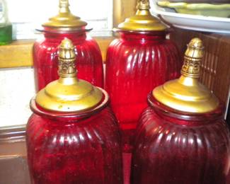 Canister set shows wear
